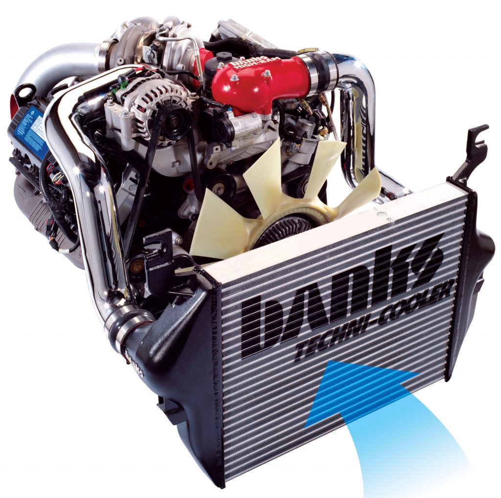 Banks Techni-Cooler™ intercooler systems remove restrictions, reduces pressure drop from the boosted air, and significantly cools the air for greater density, oxygen content, and power.