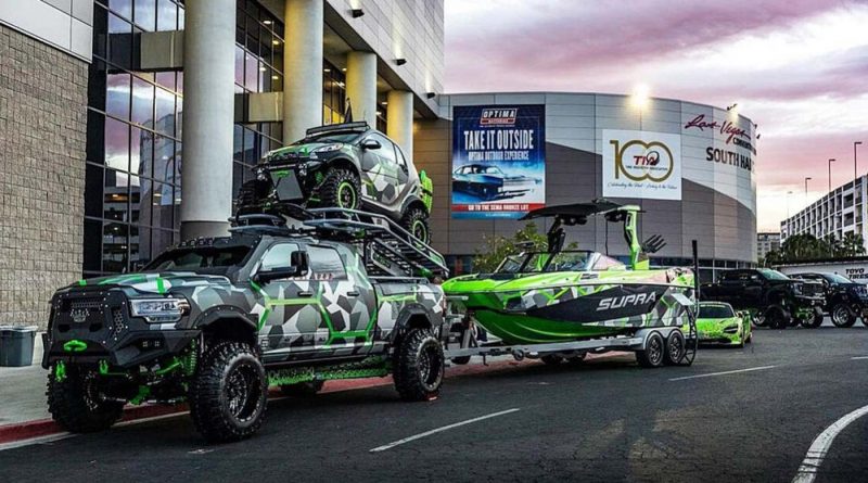 SEMA Builders brought all sorts of vehicles to the 2021 show, including a boat.