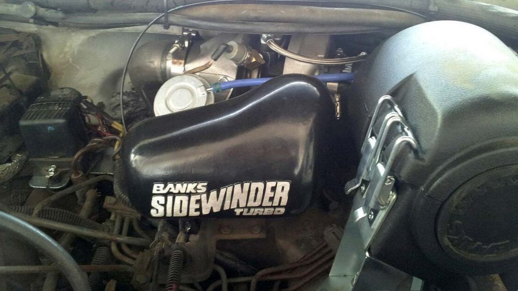 The 1988 Ford got a Banks Sidewinder turbo