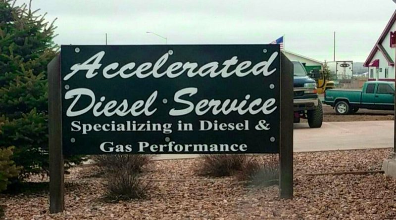 Accelerated Diesel's Outdoor Sign