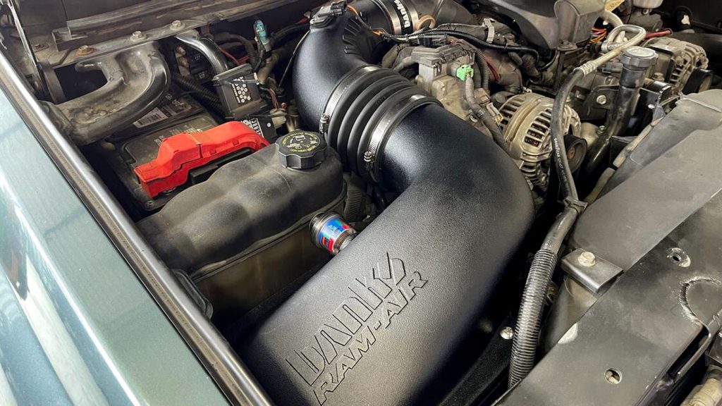 This Ram-Air Cold Air Intake was installed at the Banks Factory