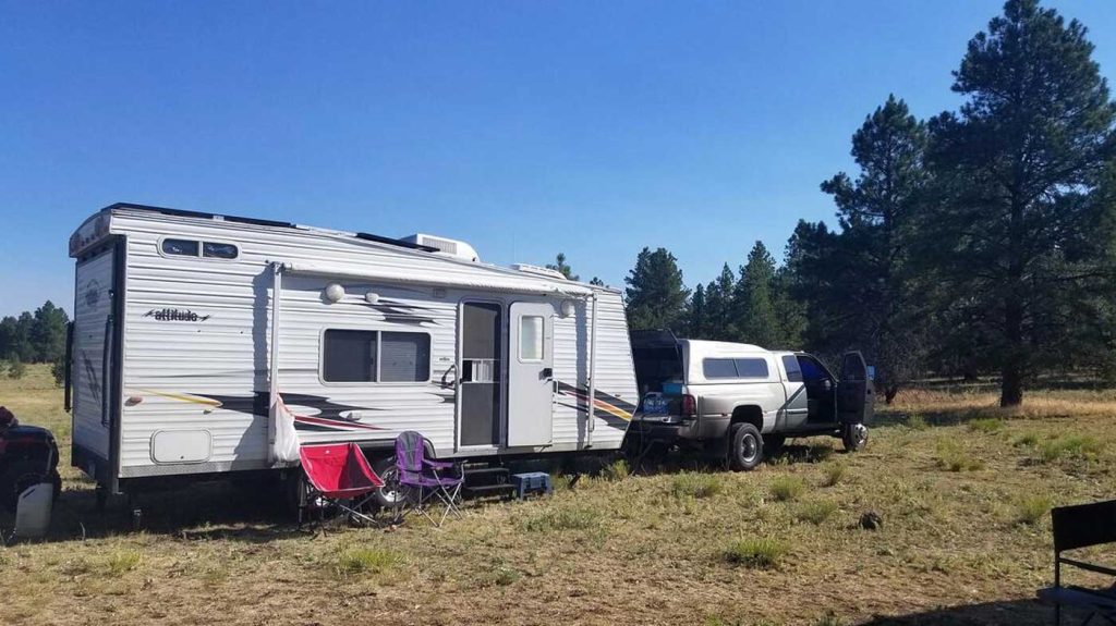 The retired Ferrari racing mechanic loves hauling his trailer with his 2007 RAM. 