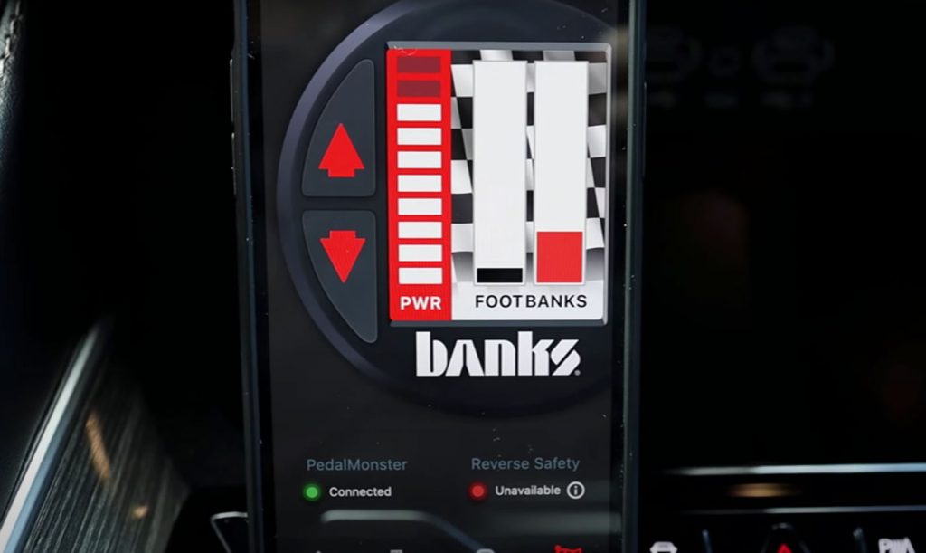 Banks PedalMonster app in the Jeep Wagoneer