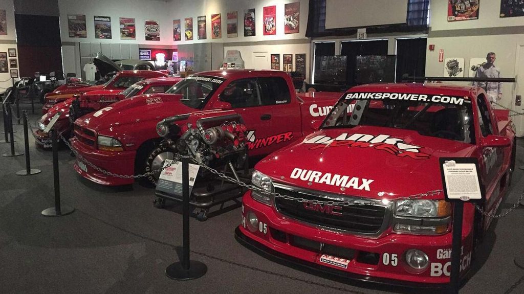 The Gale Banks Automotive Technology exhibit at the NHRA Museum