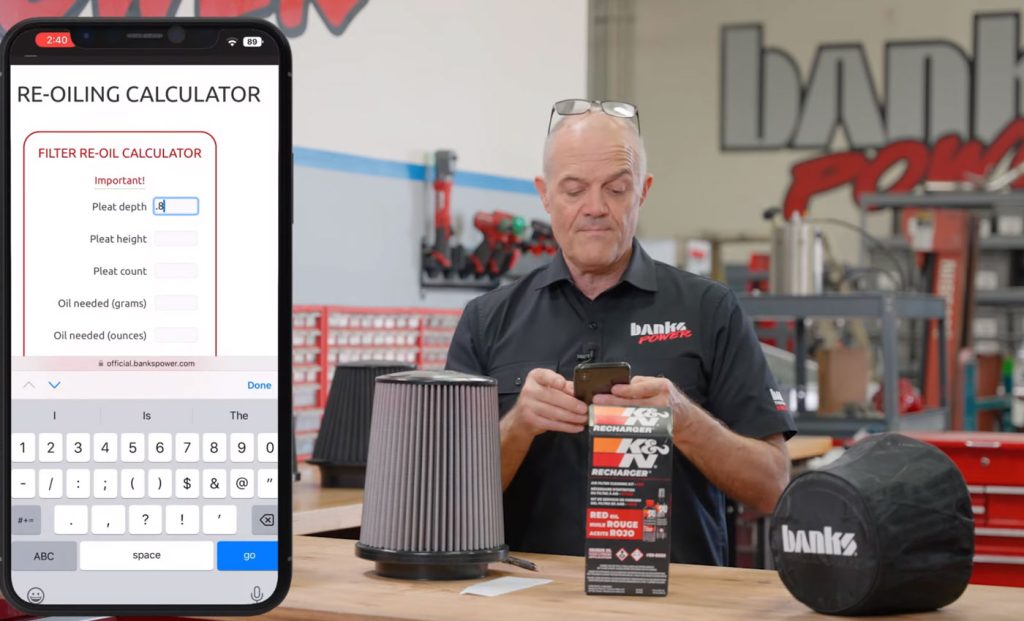 Our app makes it easy to know how to re-oil your filter.