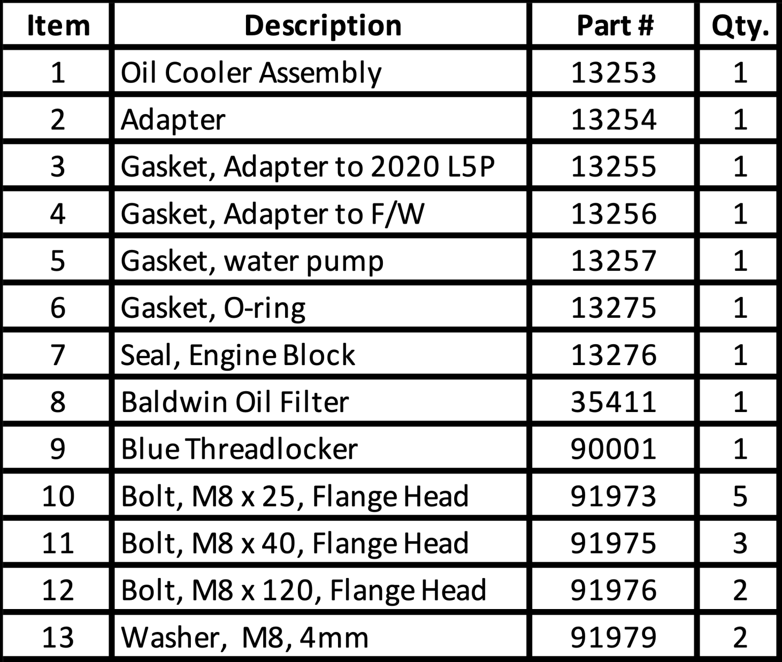 97708 Duramax Oil Cooler Upgrade Kit Owners Manual Banks Power