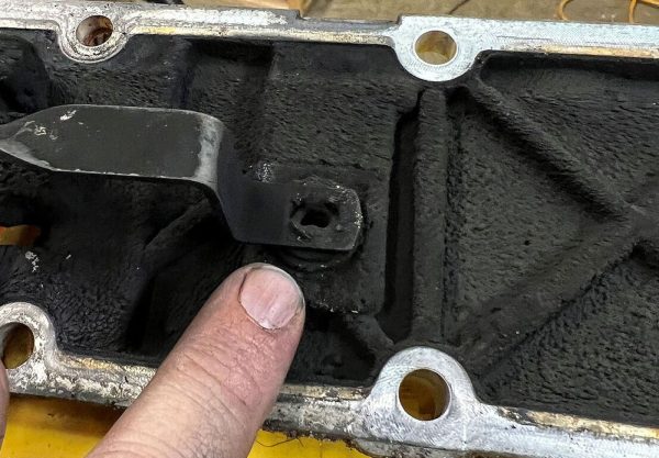 Missing bolt causes close call