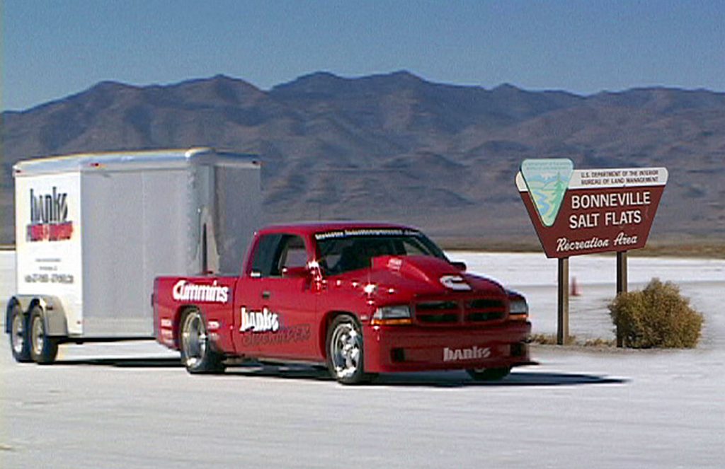 The Banks Sidewinder Dakota upon arrival at the Salt Flats.