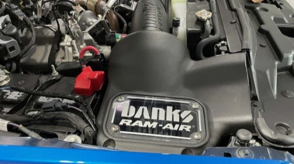 The Banks Ram-Air Intake installed on Sean Smith's Ford Power Stroke.