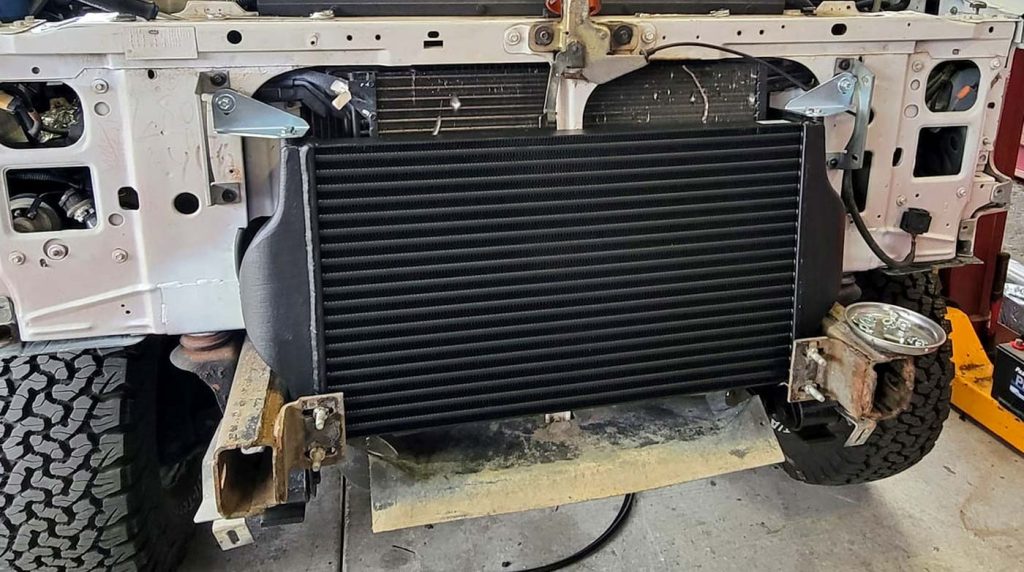The Banks Intercooler was installed on the flawless Ford