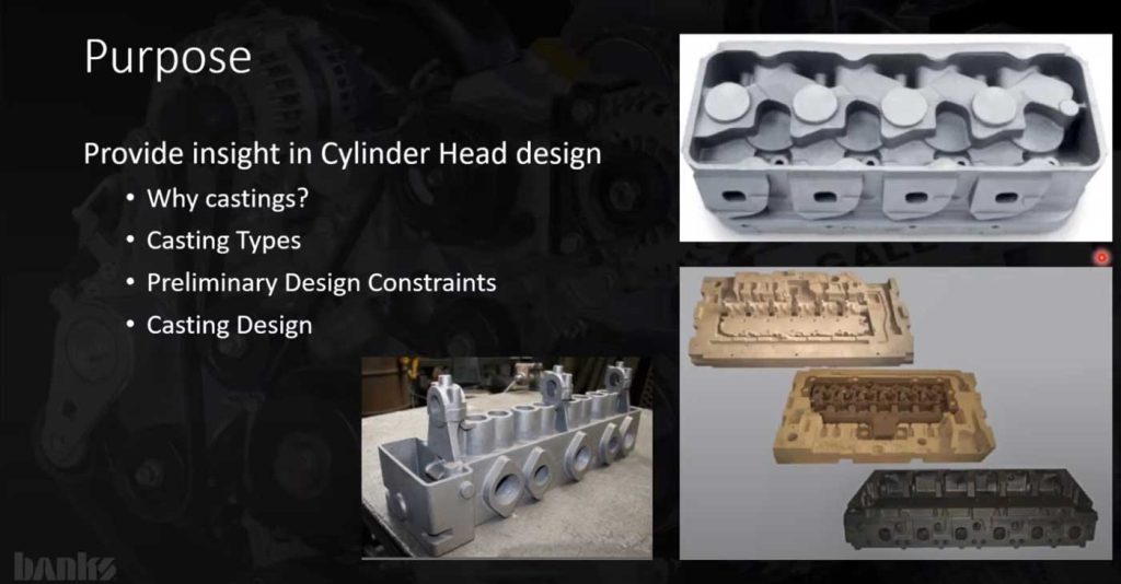 Matt Gamble goes into great detail about the cast cylinder head design.