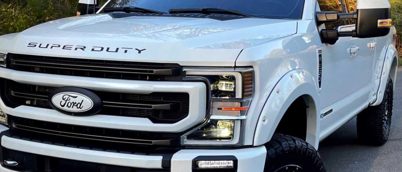 Exterior of JT's 2021 Ford F-250 that got some Ford Performance from Banks