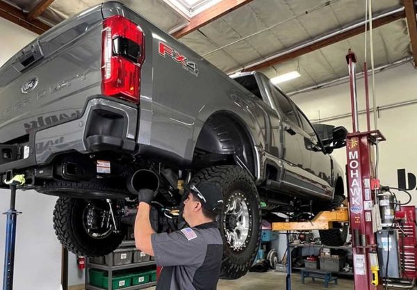 2023 Ford on the lift at Banks