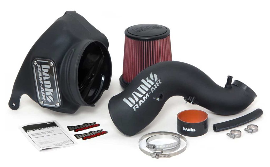 The Banks Ram-Air Intake kit that was installed in the 2017 RAM.