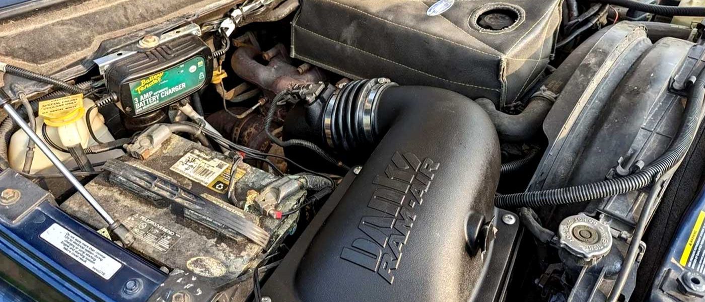 The Banks Ram-Air Intake installed on the 2006 Dodge RAM