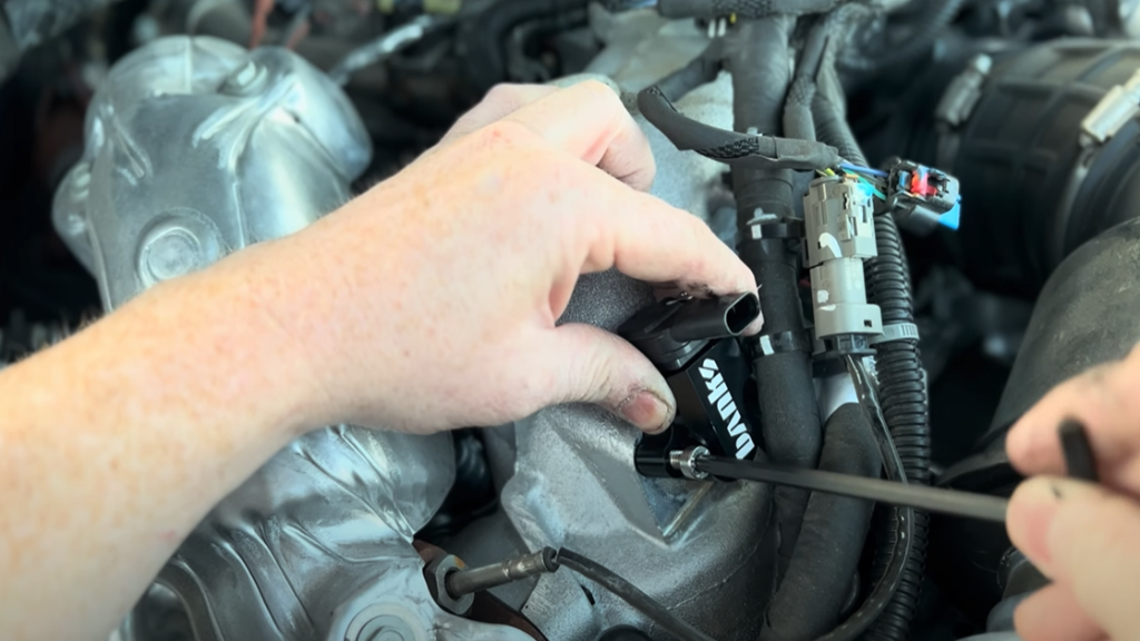 Banks MAP Sensor Relocation Kit on Duramax Engine