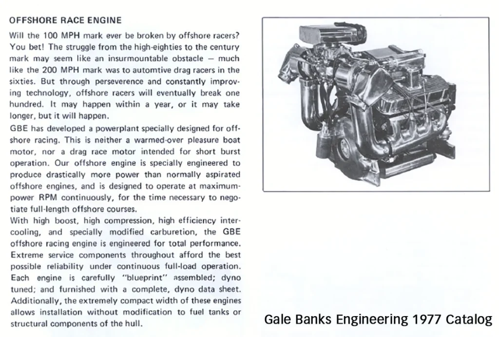 Banks Marine Turbocharged Engine in Paul Cordell's Boat