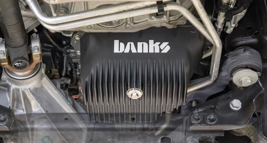 Duramax CoolRunner Oil Pan with deep cooling FlowThru fins
