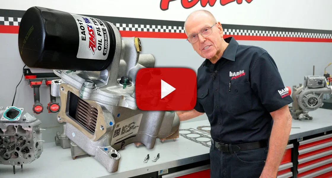 Banks Oil Cooler Upgrade Kit components laid out
