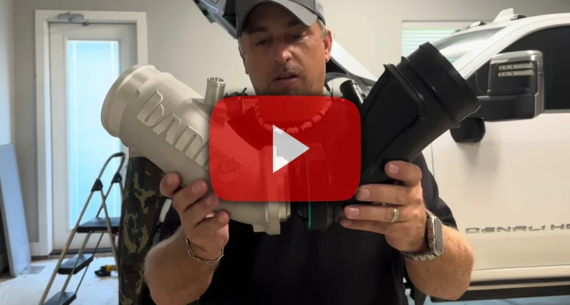 2024 Duramax with Monster‑Ram turbo inlet installed
