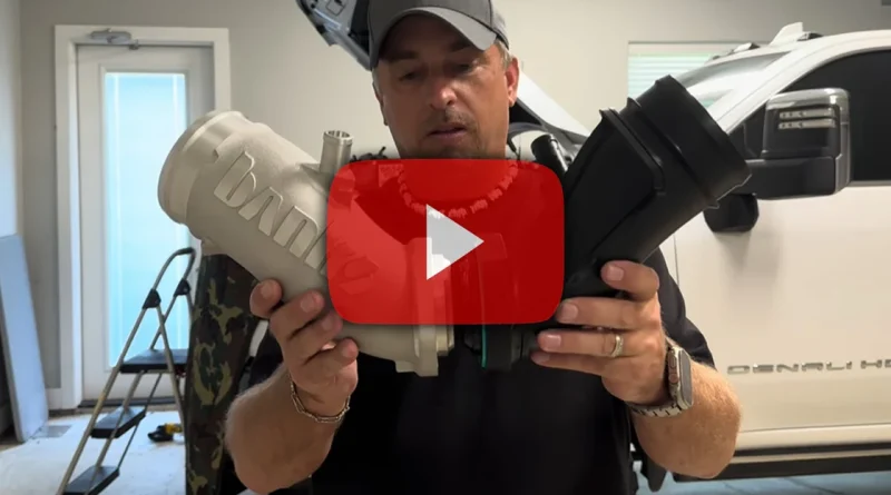 2024 Duramax with Monster‑Ram turbo inlet installed