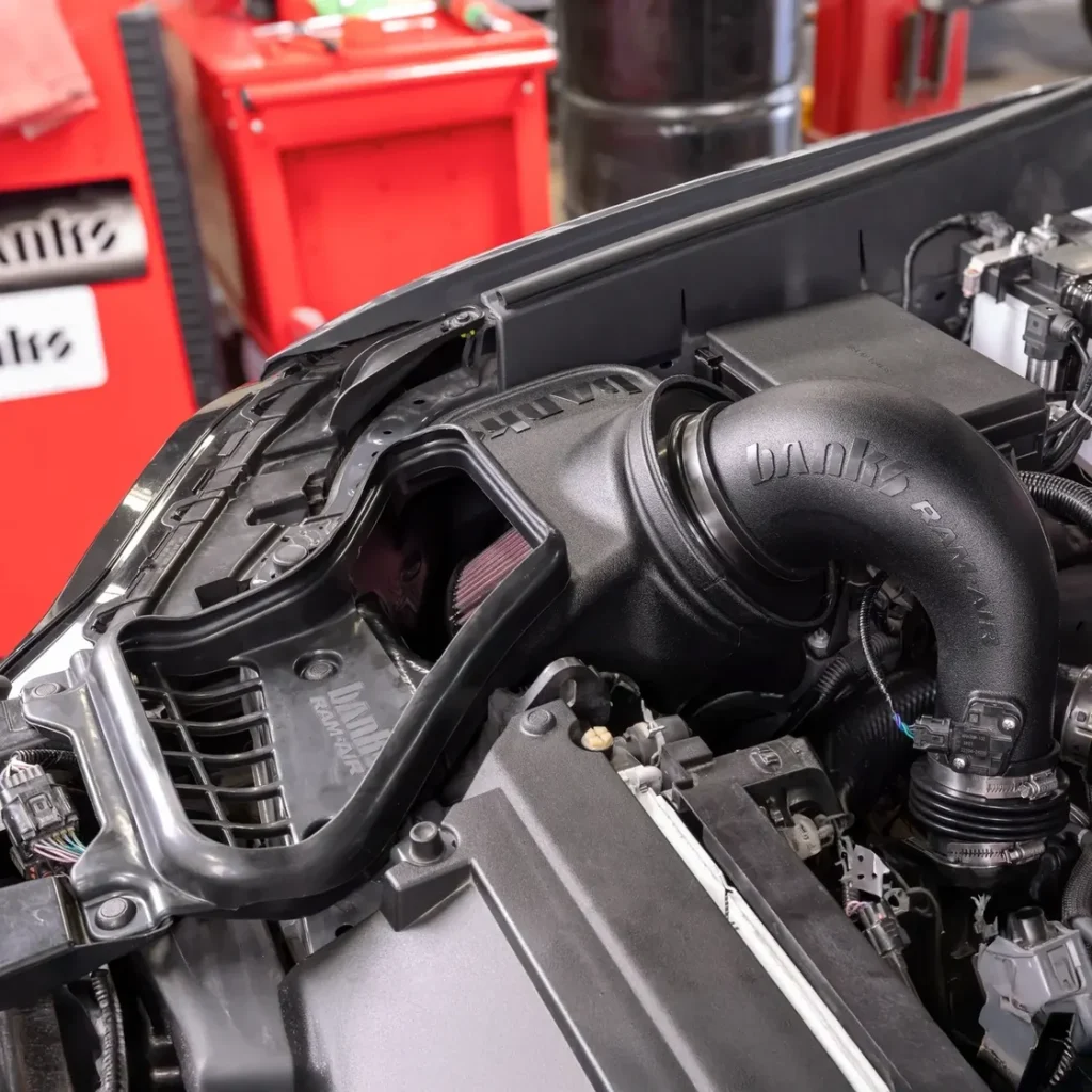Toyota Tacoma engine bay with Ram-Air Intake installed