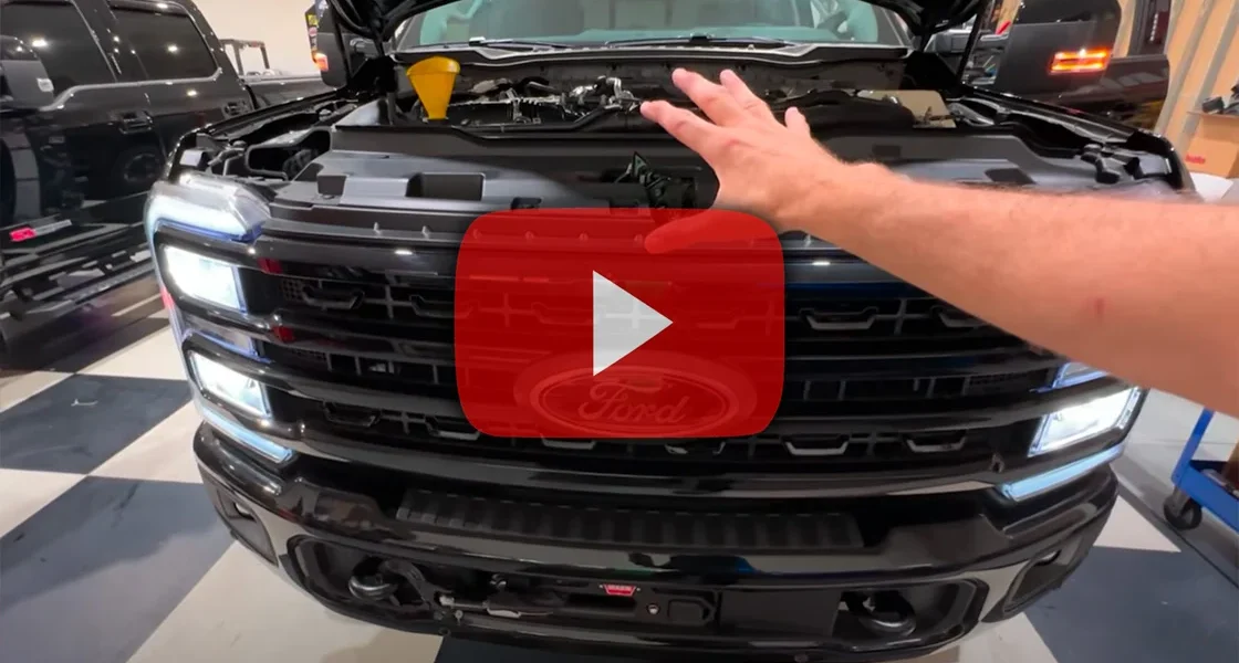 iDash Pro installed in Ford Super Duty dashboard