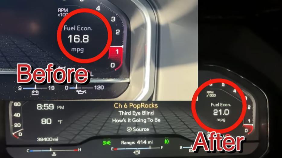 Before and after fuel economy with Ram-Air Intake
