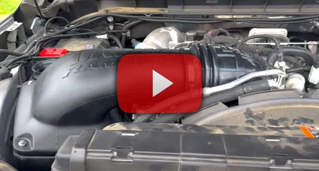 Banks Ram-Air Intake installed on GMC Duramax engine