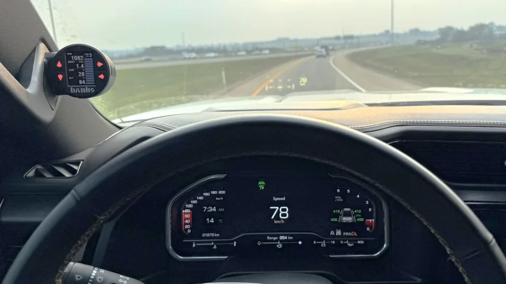 Derringer tuner installed on 2024 GMC Duramax engine