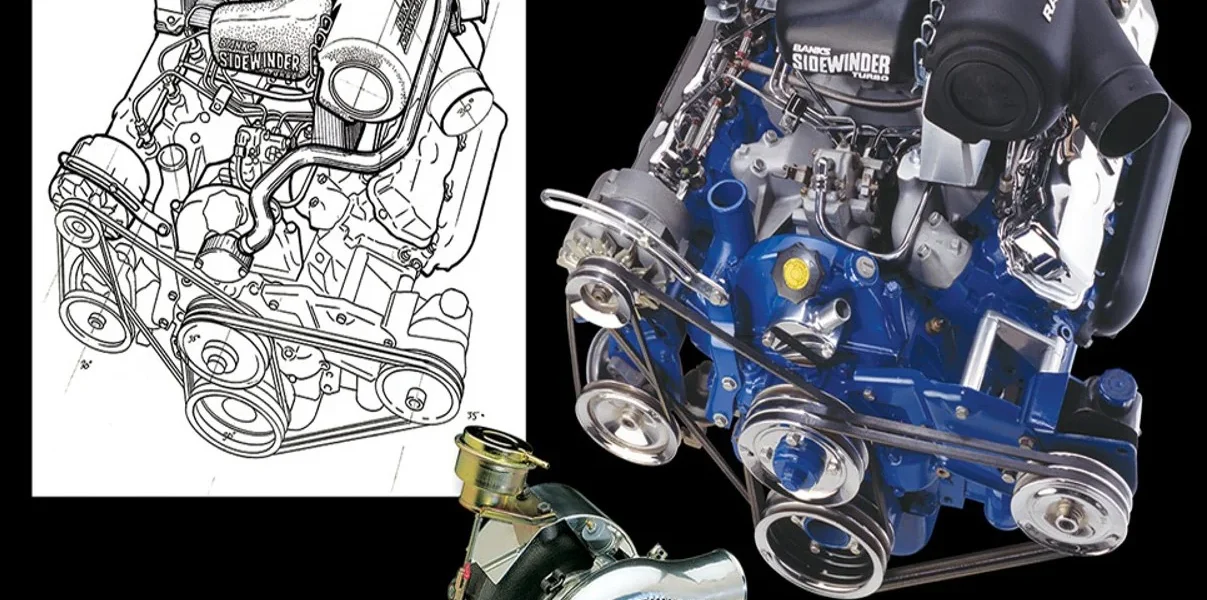 Ford 7.3L IDI upgraded with Sidewinder turbo system