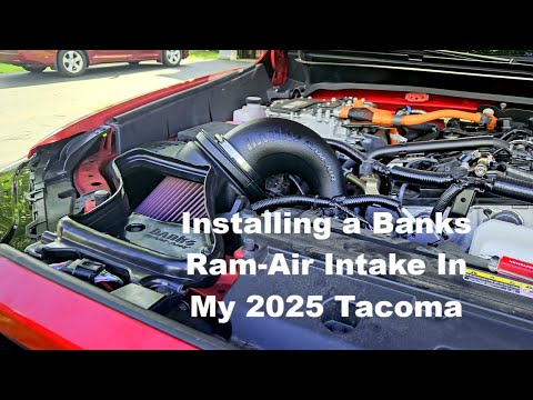 Tacoma engine bay with Ram-Air Intake system