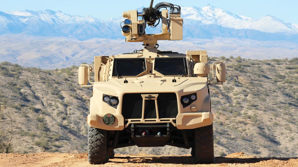 JLTV front parked facing camera