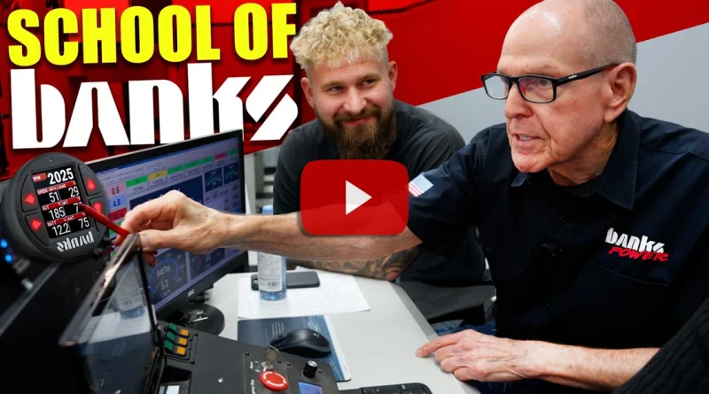 Gale Banks explaining diesel cold starts to Canadian mechanic